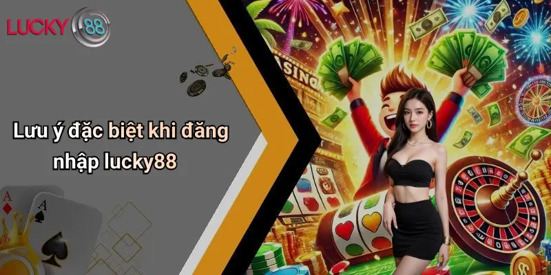 Lưu ý đặc biệt khi đăng nhập lucky88